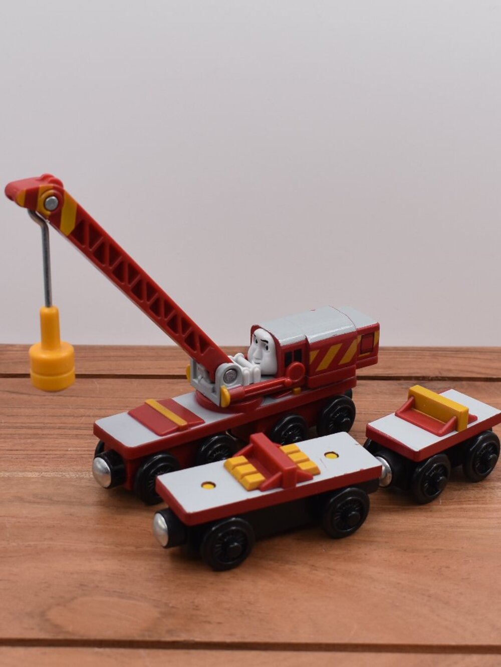 Rocky Magnetic Crane Front and Back Cars Thomas & Friends Wooden Railway…